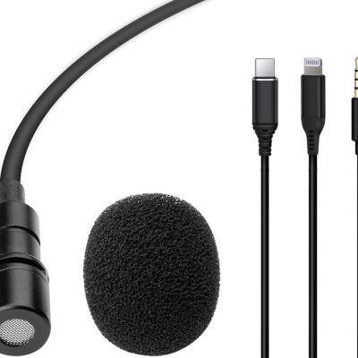 1.5m Mini Portable Microphone Condenser Clip-on Lapel Lavalier Mic Wired Mikrofo/Microfon for Phone for Laptop photo-4