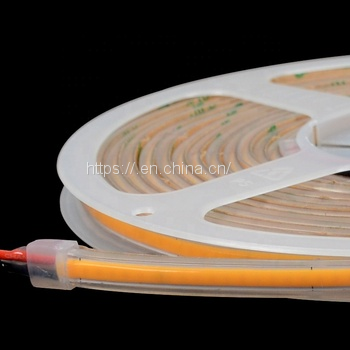 420chips White Pcb 10mm Width 3M Adhesive Tape COB LED Strip photo-3