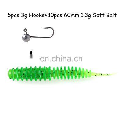 JOHNCOO 60mm 1.3g Bait Soft Lure Swim Bait Lure Fishing Silicon Saltwater Swimbait photo-3