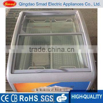 Portable chest freezer showcase table top ice cream freezer