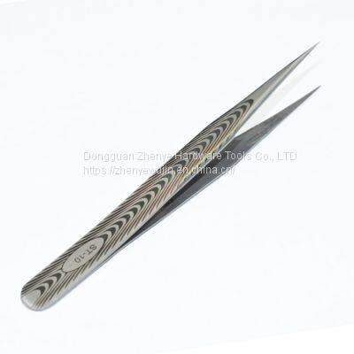 Tweezers Clip Ear Wax Repair Stainless Steel Sharp Elbow Tweezers Hair Removal Enhancement Bird's Nest Hair Picking Tool Set ST-10