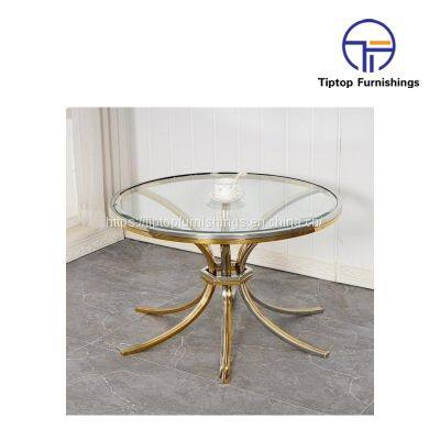 Hot Sale New Latest Design Professional Fmodern Ashion Design Stainless Steel Marble Top Side End Coffee Table