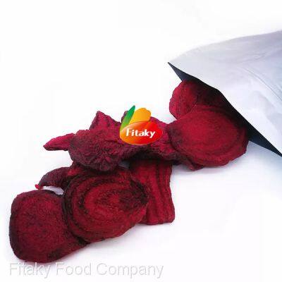 Organic Vacuum Fried Beet Root Chips Supplier