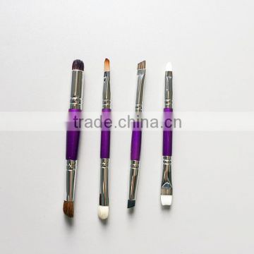 4pcs double end promotion cosmetic brush