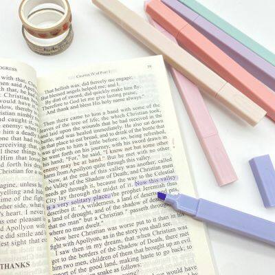 Wholesale Custom Non Toxic Fluorescent Highlighter Pen Washable School Water Based Dual Tip Highlighter Markers Set for Kids photo-5