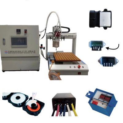 Desktop Automatic High Speed 2 part epoxy resin Glue dispenser Machine potting equipment