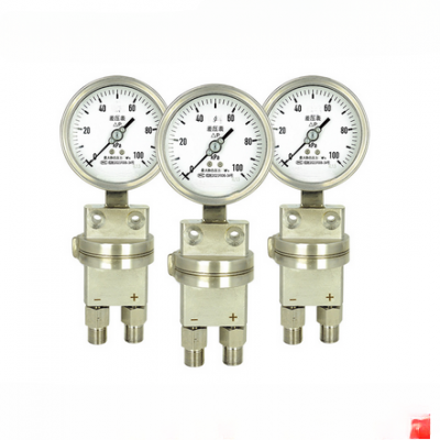 Single diaphragm differential pressure gauge with Balance valve