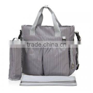 Stripe Weekender Diaper Tote