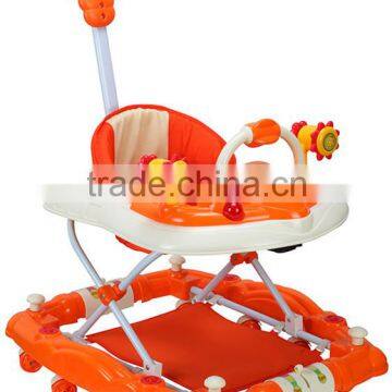 New model Fashion Cartoon Rocking Baby Walker with push bar BM1329P