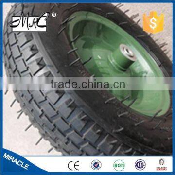 Factory direct manufacture 16 '' industrial rubber wheel go cart wheelbarrow wheel 4.80/4.00-8