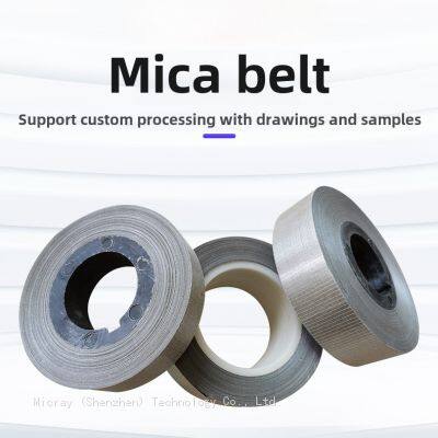 Three in one single-sided gold mica with glass fiber 200mm * 0.15mm * 50m fire-resistant and high-temperature resistant mica tape for wires and cables