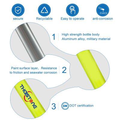 1L Mini Scuba Diving Dive Air Tank OEM Logo Dive Gears With High Pressure Pump photo-4