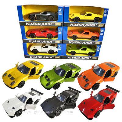 KIMSCARDI 1/32 Scale Alloy Diecast Stimulated Model Car Pullback Children Vehicle Toys
