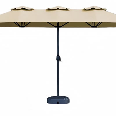 Square Cantilever Umbrella – 3.5m Dual-Layer Offset Patio Umbrella, 210T UV Fabric – OEM Wholesale