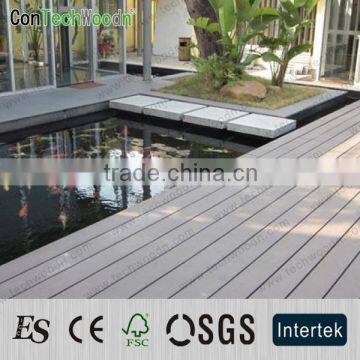 Public garden road design used wpc outdoor waterproof wooden flooring