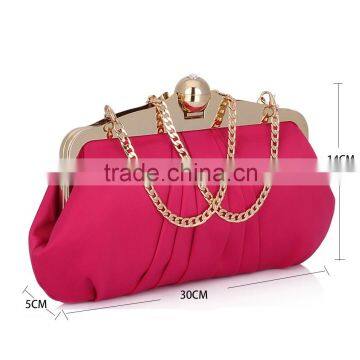 2016 fashion bags ladies handbags, fashion style and satin material shoulder bag wholesale china evening bags