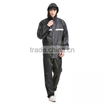 100% Water Proof Reflective Raincoat Hooded With Pants photo-2