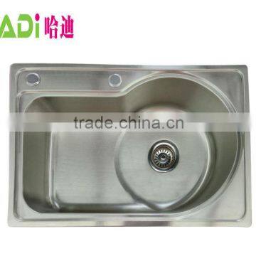 SUS304 New Design Funtional Brushed Kitchen Sink HD6543A photo-2