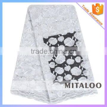 Mitaloo High Quality African Lace White Bridal French Lace MFL0153