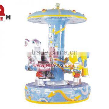 Kiddie Mini Robot Carousel Merry Go Round garden park