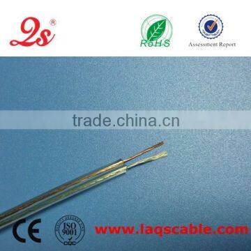 transparent speaker cable CCA conductor 3.5mm audio cable