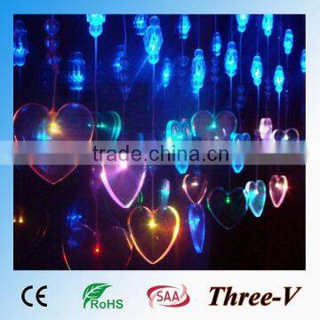 2*0.65M 48LEDs CE ROHS SAA LED curtain light Wedding/party/holiday/star/Xmas decoration light 16pcs of butterfly/stars 220V/110V