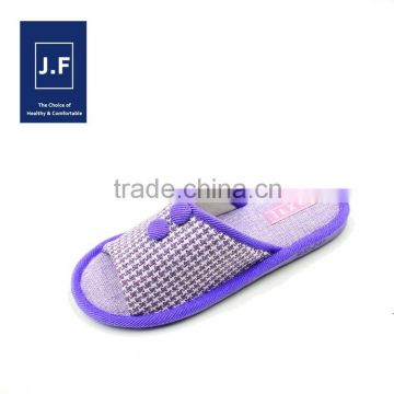 2015Hot sale indoor open-toed warm cotton pu injection sandals slipper