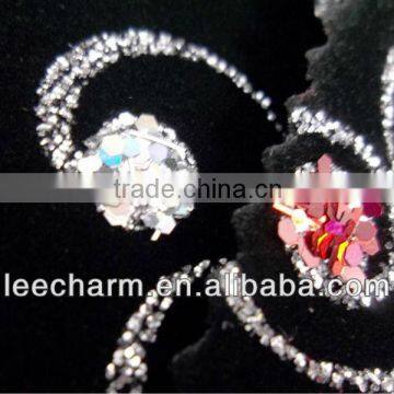 Flocking Fabric With Spray Paint Sequin