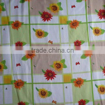 Yellow and red sunflowers printed table cloth