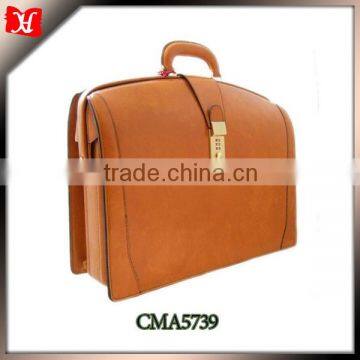 Korean style designed leather lawyer briefcase,leather lawyer briefcase for man