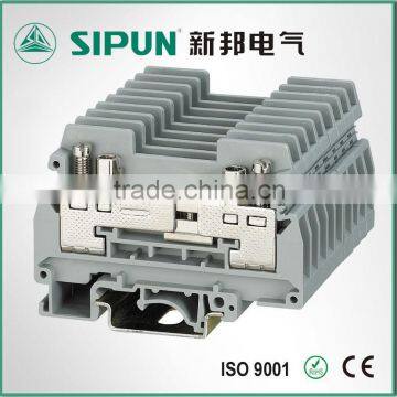 UK6S experimental testing type terminal blocks with din rail