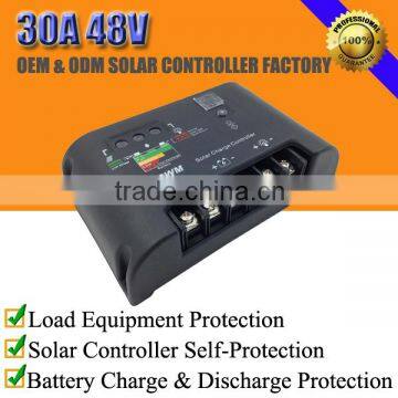 30A 48V solar battery voltage controller with LED indicator