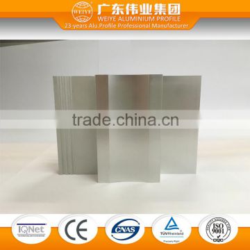 China fashion design newest Anodized finish natural color for aluminium extrusion profile