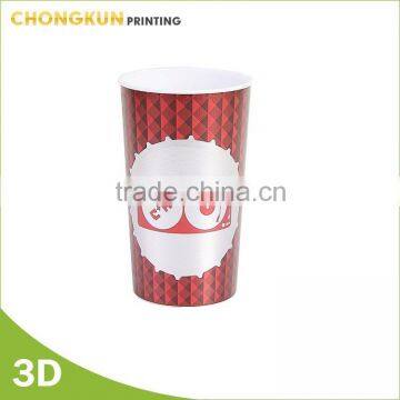 Widely Use Wholesale 3D Cartoon Plastic Cup With Pvc Wrap