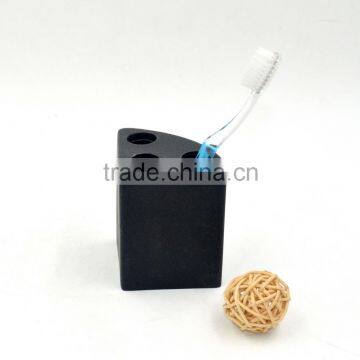 Black Polyresin Sandstone Bathroom Accessories Set photo-5