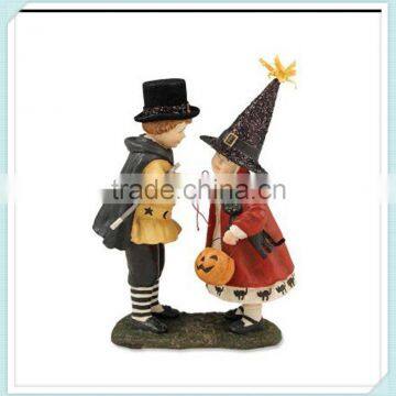 Trick or Treat Time resin halloween children figurines