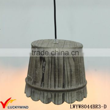 Stylish Handmade Antique Vintage Wood Pendant Lamp