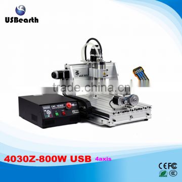 hot Engraving machine 4030Z-800W USB 4axis with mach3 wireless handwheel controller