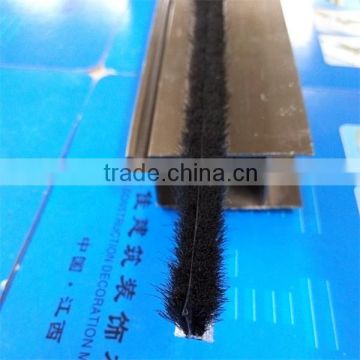 Wool pile weather strip with for seal door windows