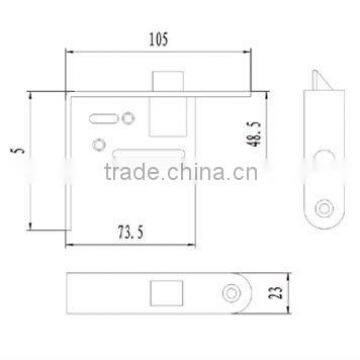 aluminium door handle lock