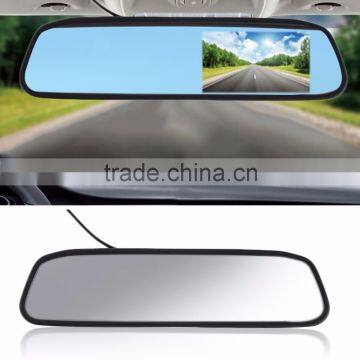 Car Monitor 4.3" Screen TFT LCD Color Rearview Mirror Monitor Reverse Car Rear View Backup Camera DVD 12V