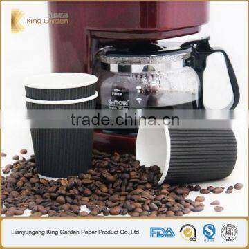 Disposable Coffee Paper Cups Black photo-5