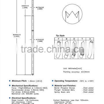 SP1-101385-F01 PCB electrical bareboard testing probe needle