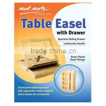 Mont Marte Table Easel with Drawer - Pine Wood
