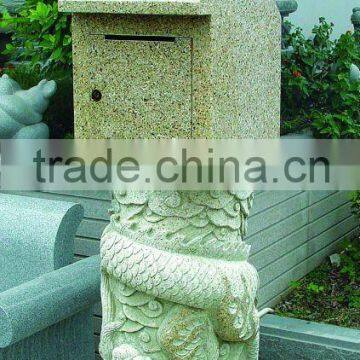 stone decorative outdoor mailbox