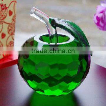 Green color crystal apple