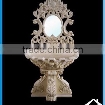 Classical Style Stone Pedestal Sink photo-2