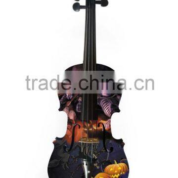 Unique Art With Halloween Theme Style Violin Art Painting photo-3