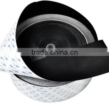 Professional industrial black self adhesive tape hook and loop fastener