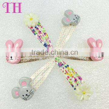 Traditional Bulk Hair Accessories Different Colors Magnetic Resin Flower Hair Clip photo-4